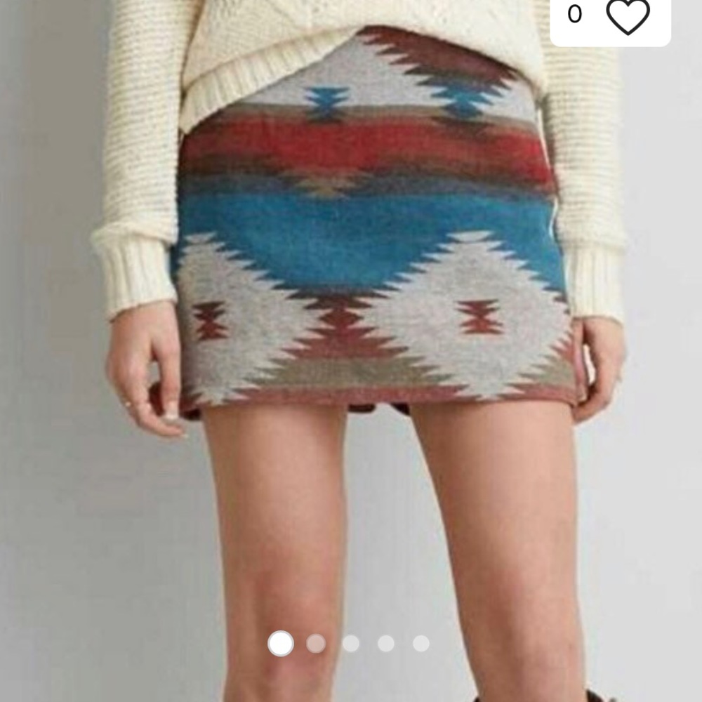 AE boho mini skirt